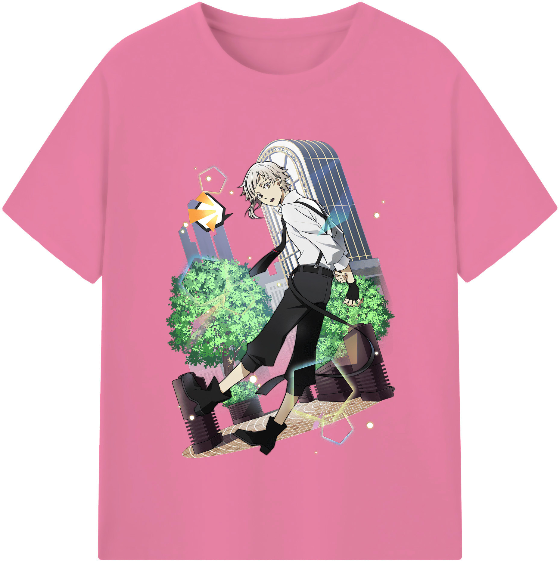 （画像用） 文豪ストレイドッグス Bungo Stray Dogs 綿100％半袖Tシャツ（フロントプリント）